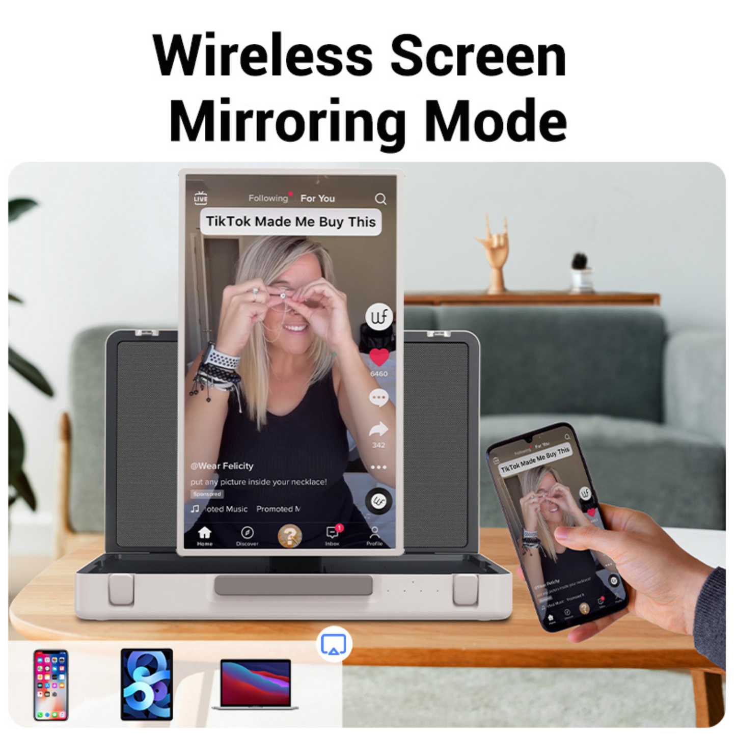 CYCLONE Express Screen 27 - Portable 27" FHD Touch Monitor with Android OS