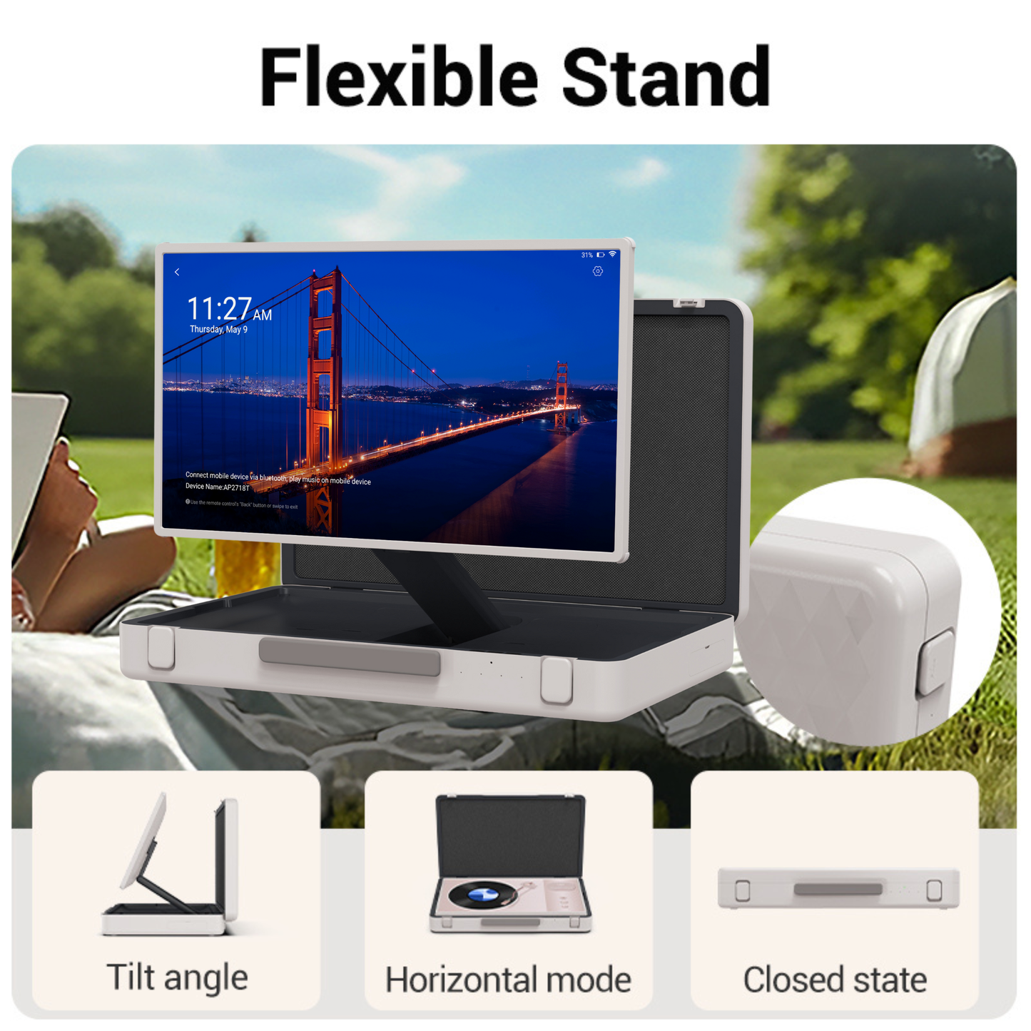 CYCLONE Express Screen 27 - Portable 27" FHD Touch Monitor with Android OS